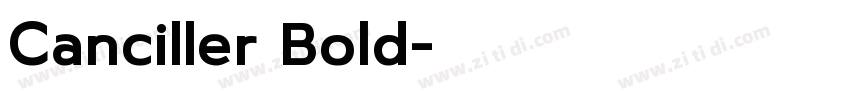 Canciller Bold字体转换